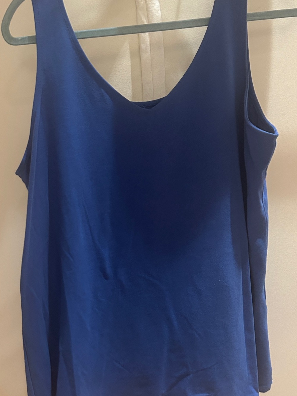 J. Jill Blue Scoop Neck Tank
